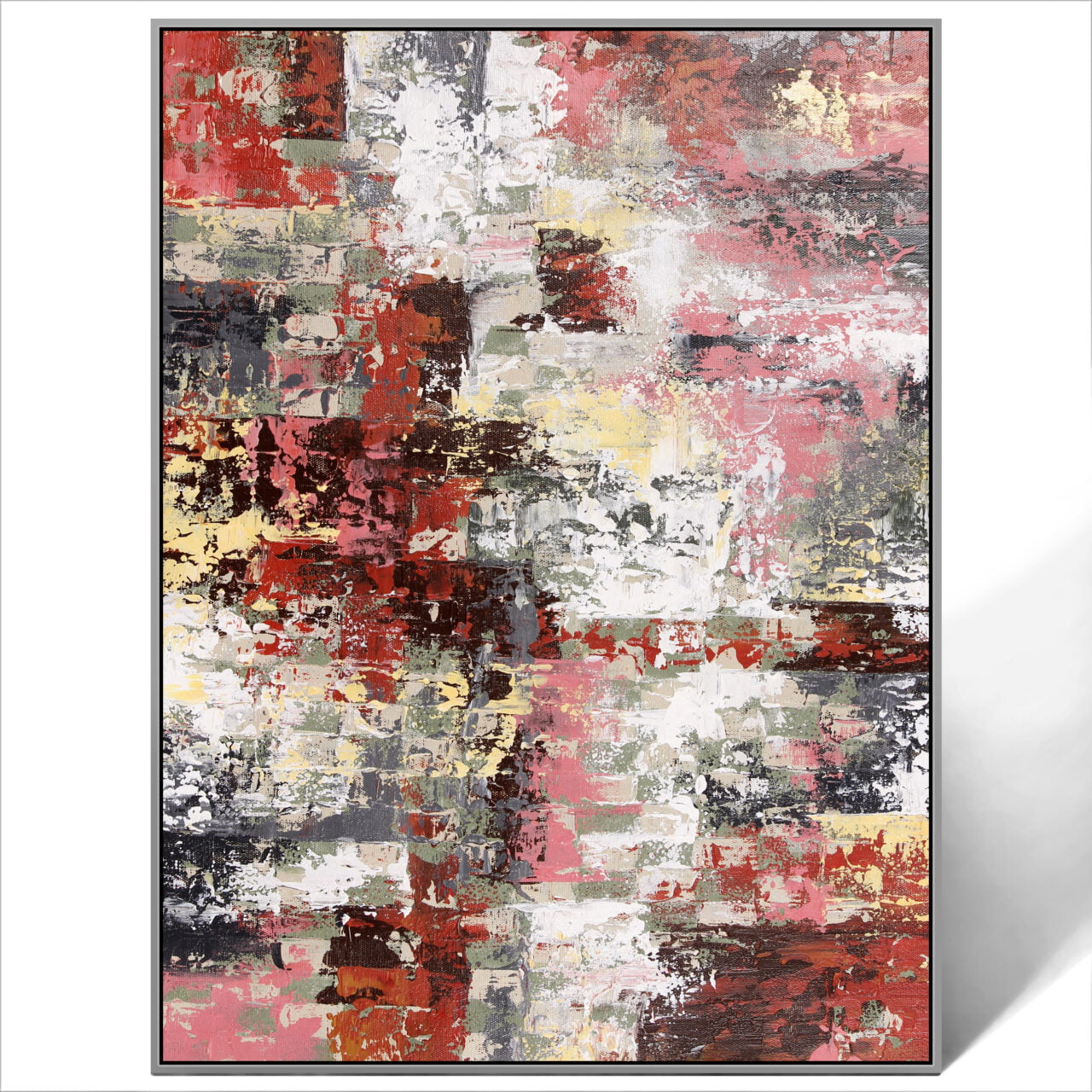 Large Abstract Wall Art Beige Canvas Art Painting For Home Wall Decor
