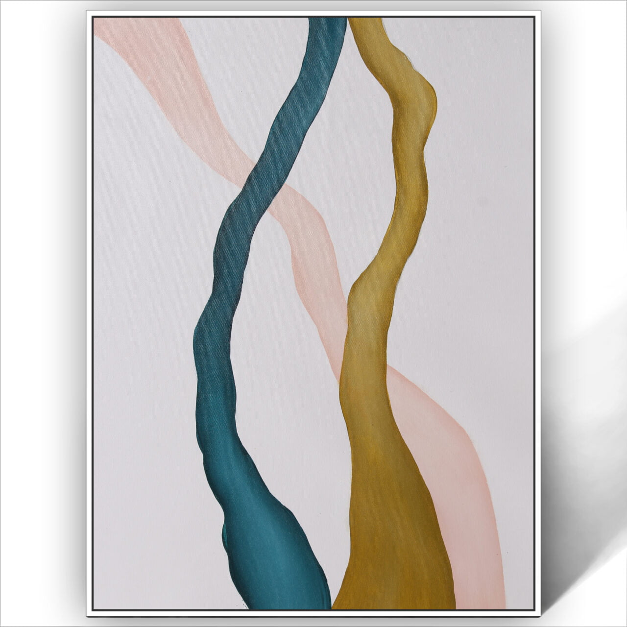 Modern Shape Art On Canvas Abstract Line Art Painting