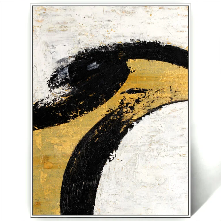 Gold Black Art painting