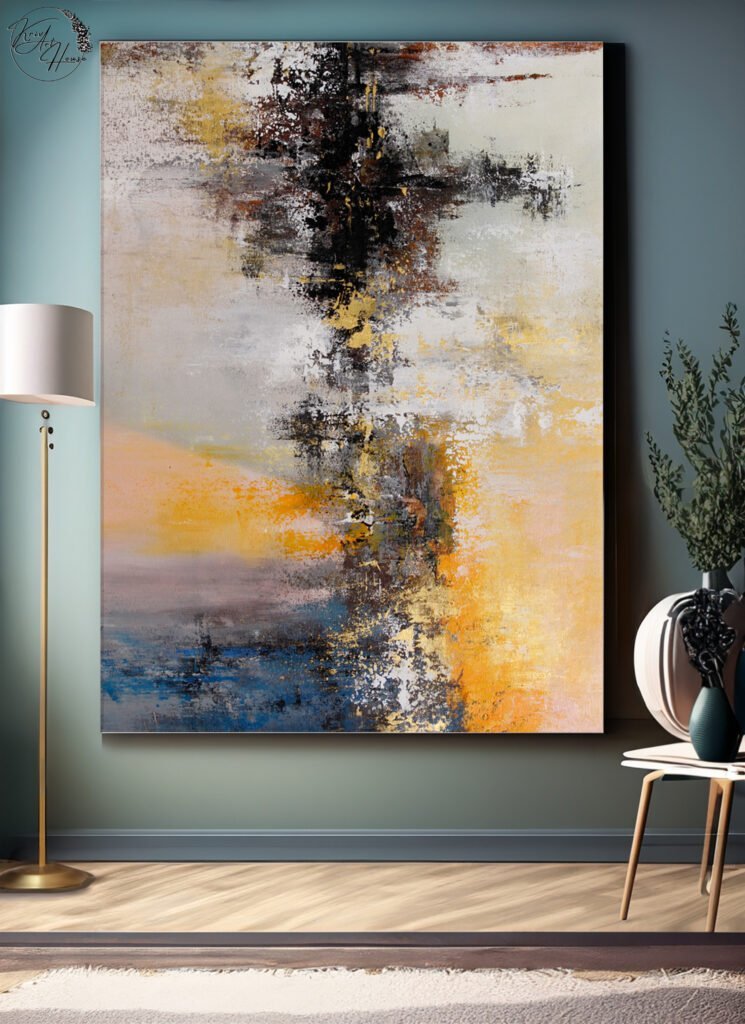 abstract canvas art painting