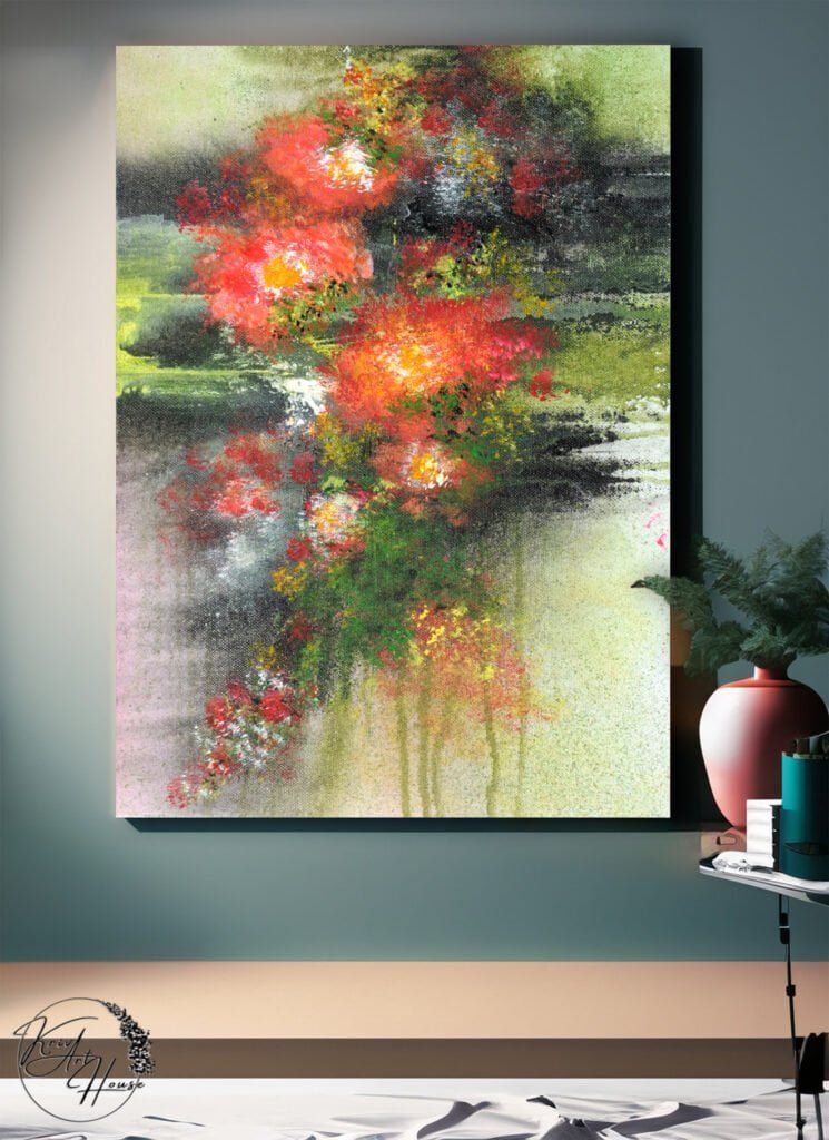 large abstract painting