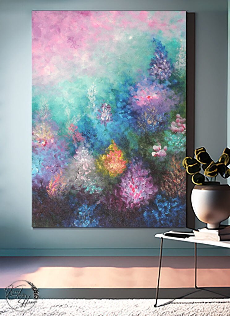 abstract decor wall painting