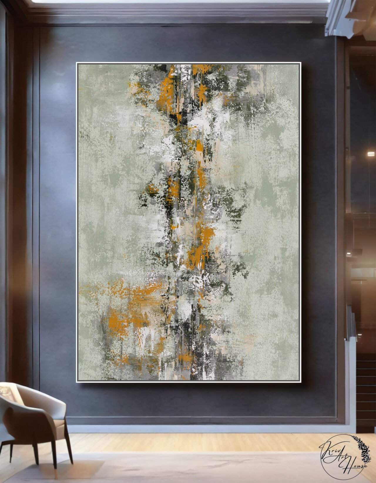 abstract canvas art painting