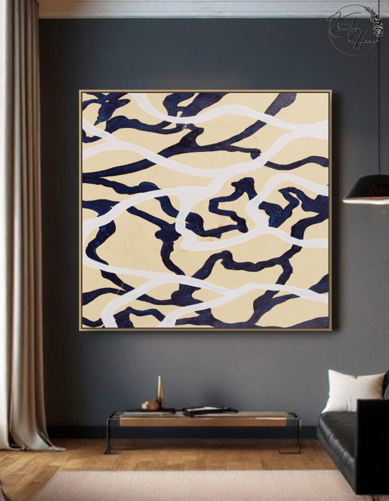 minimalist artwork on canvas