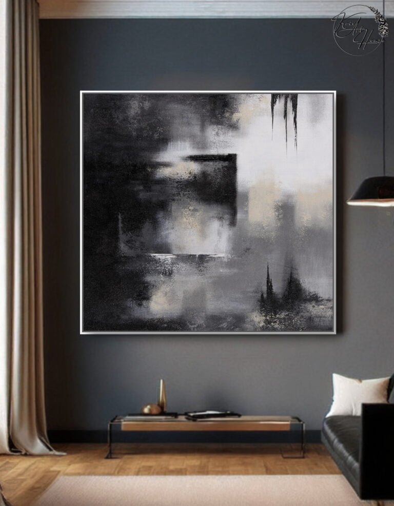 abstract minimalist art painting