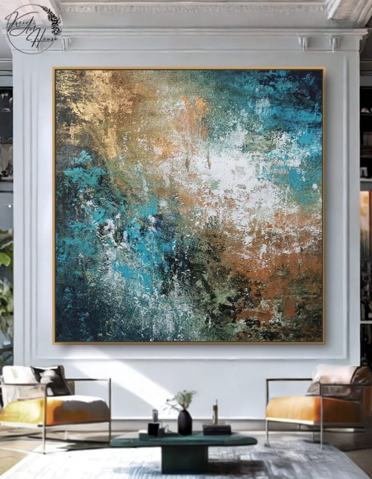 abstract canvas painting