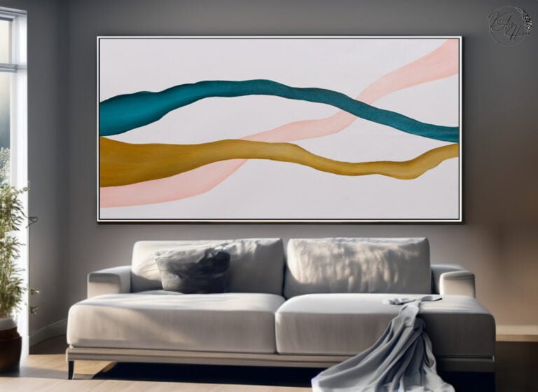 line art abstract painting