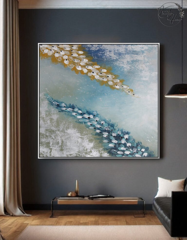 Painting abstract canvas