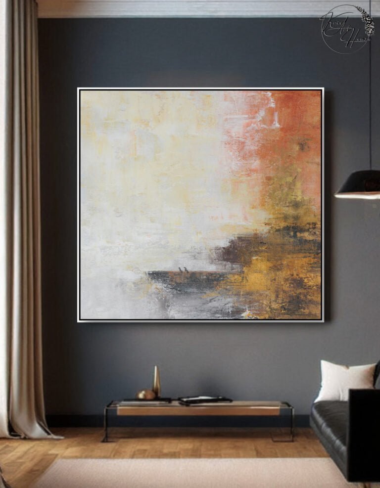 large abstract painting