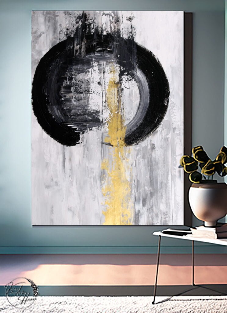 large abstract painting