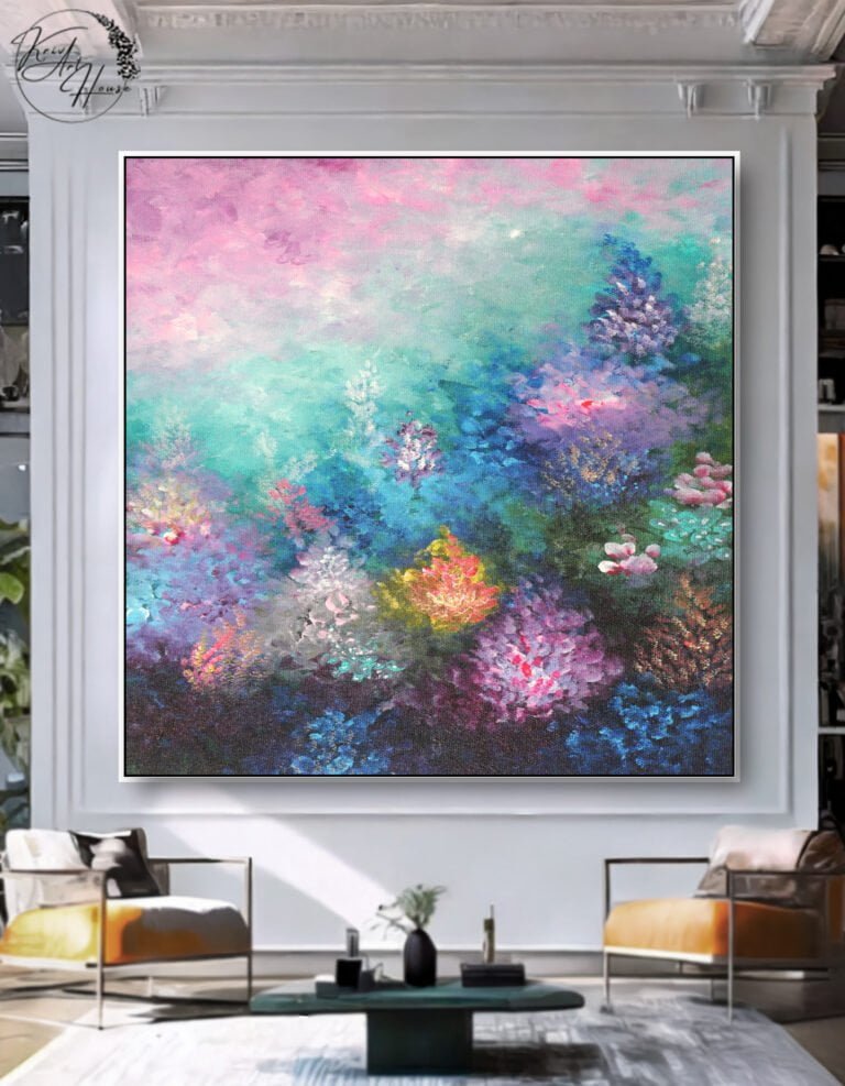 abstract canvas painting