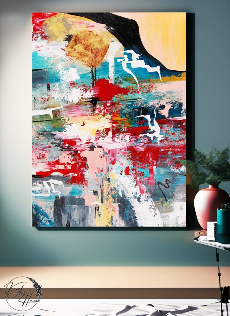 oversized abstract painting