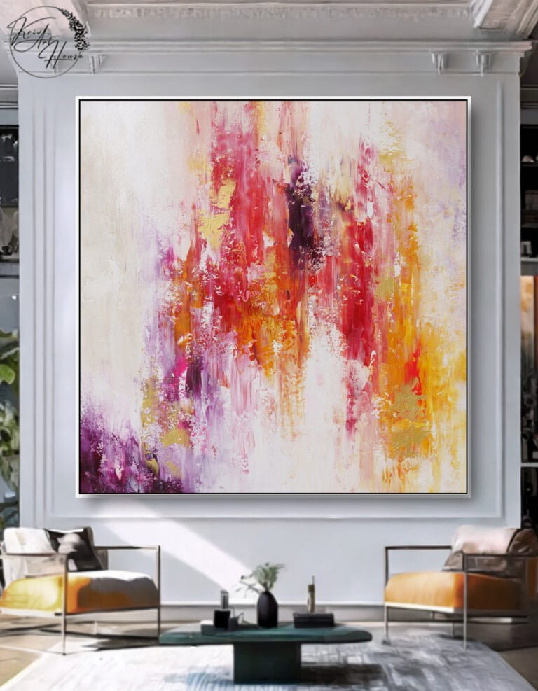 abstract painting canvas