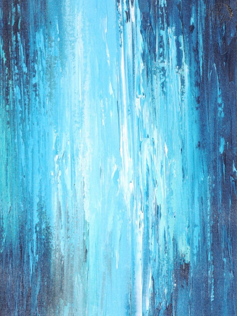 ocean blue art painting