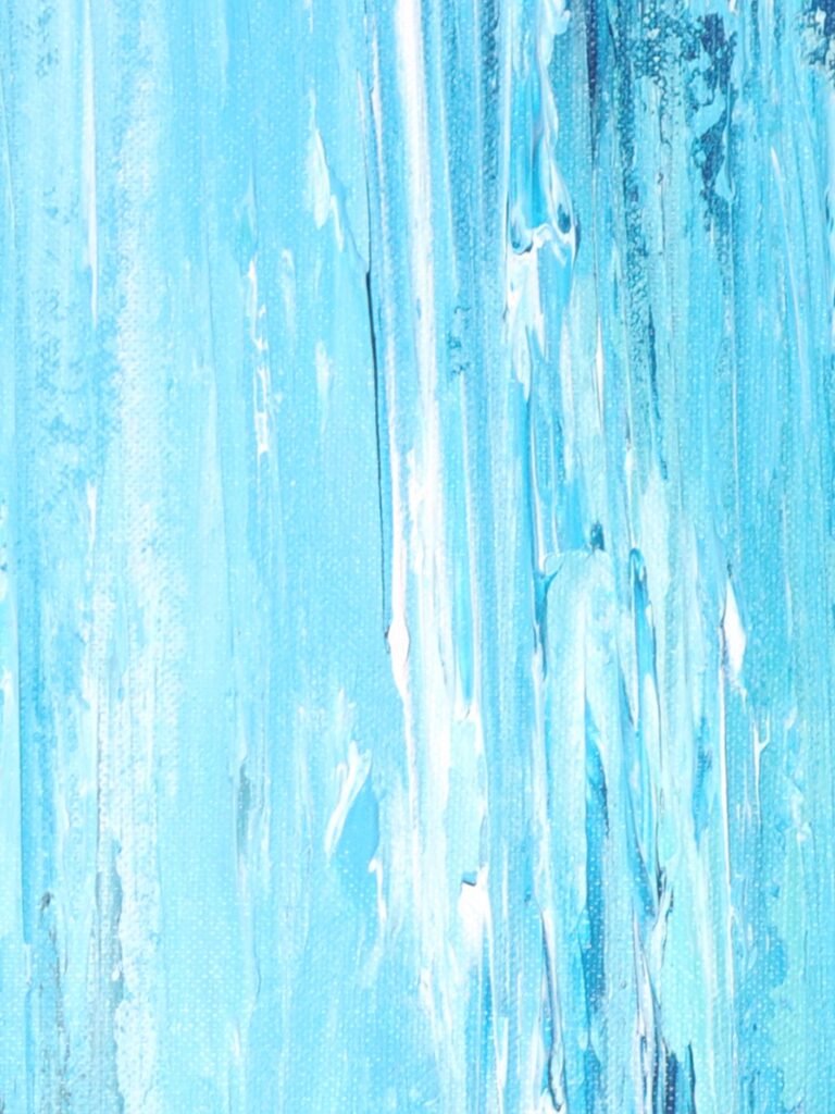 Abstract blue wall art painting