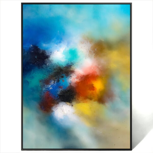 abstract brush stroke colorful painting