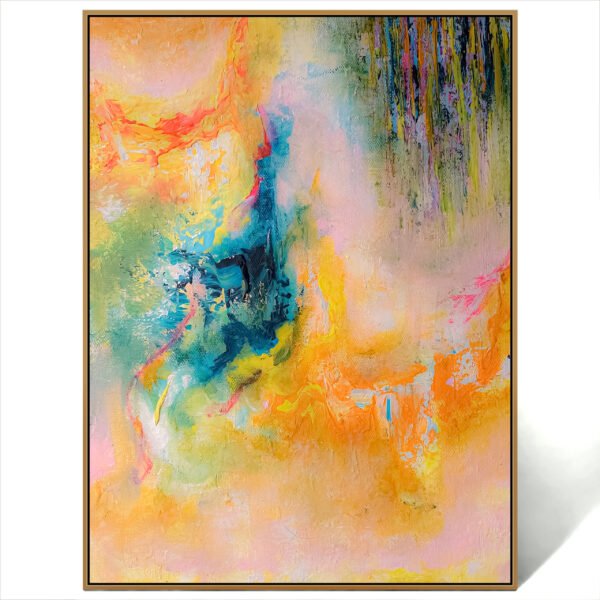 abstract colorful art canvas