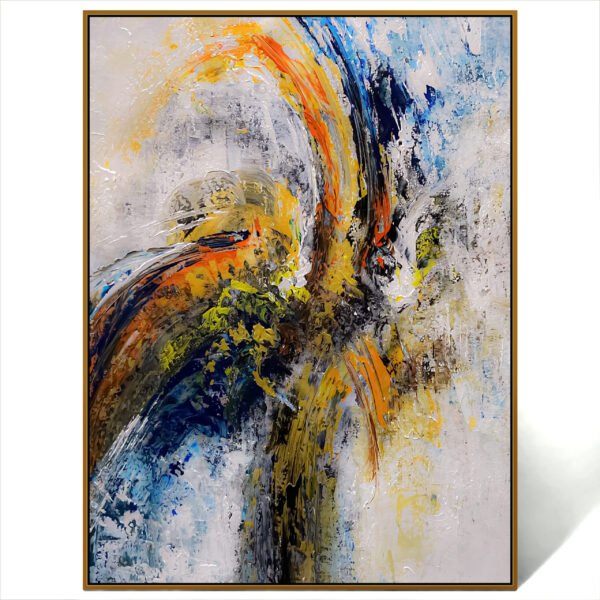 abstract textured art painting