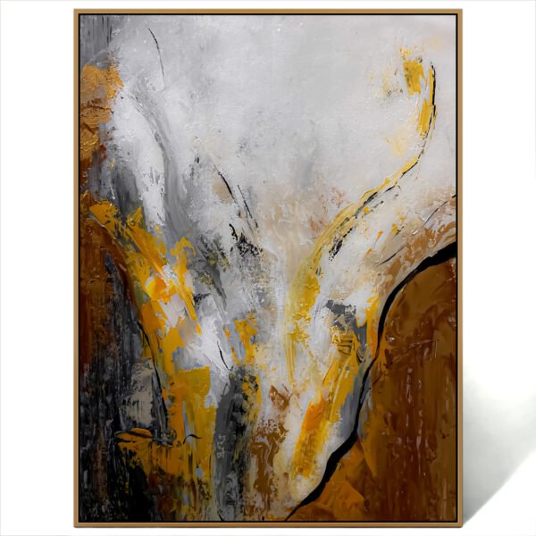 oversized textured art painting