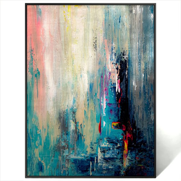 abstract waterfall art painting