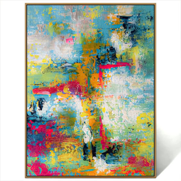 modern palette knife art canvas