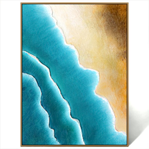 abstract beach art painting