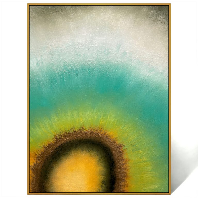 abstract sunflower painting