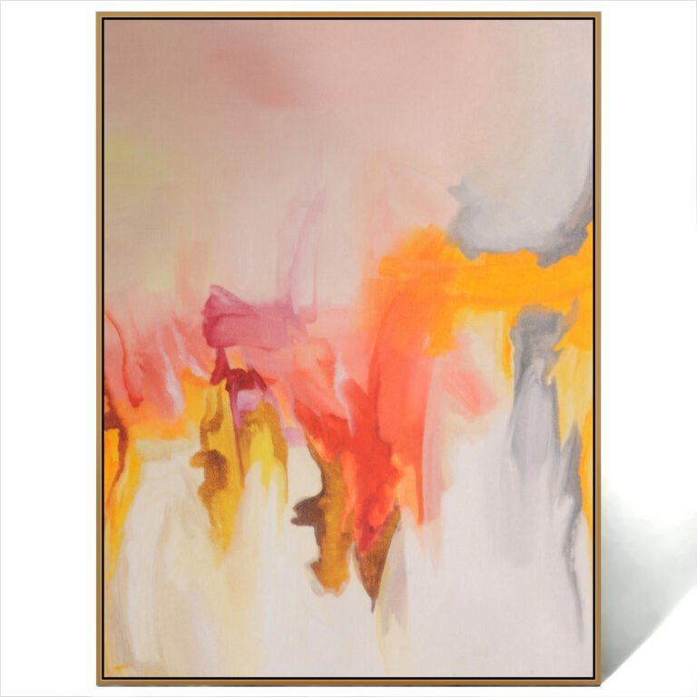 abstract orange painting