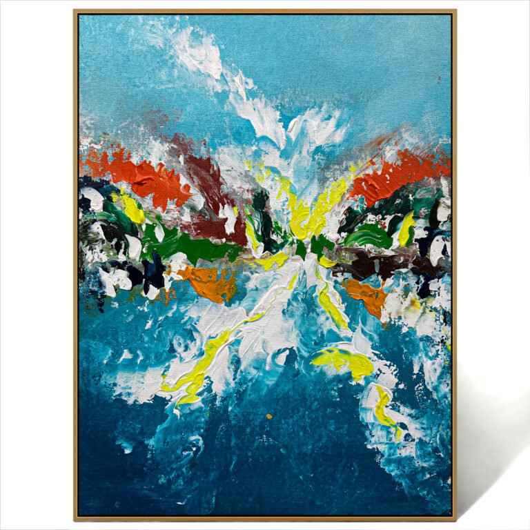 abstract colorful art painting