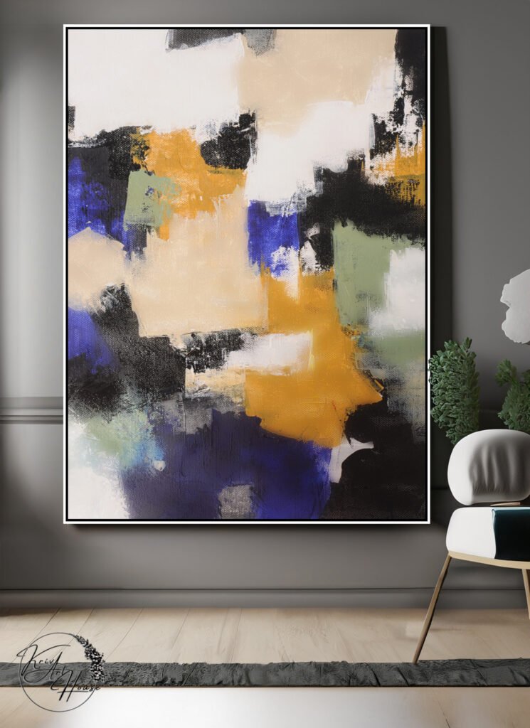 abstract canvas painting