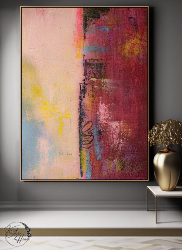 abstract canvas painting