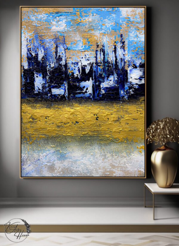 large abstract painting