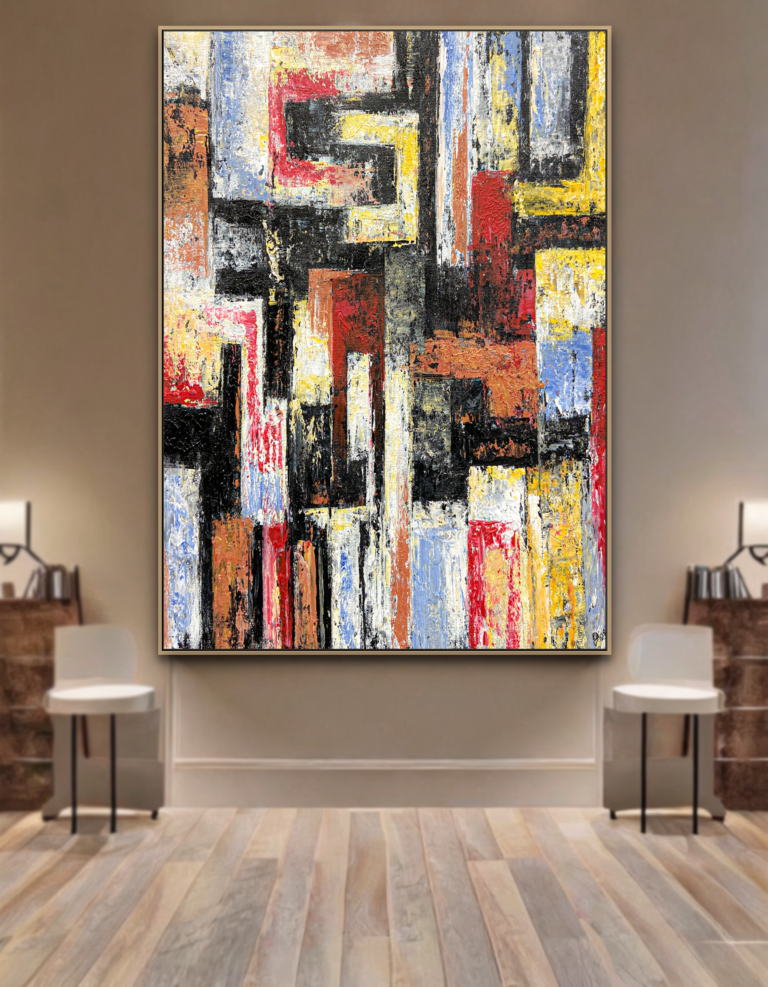 abstract canvas art painting