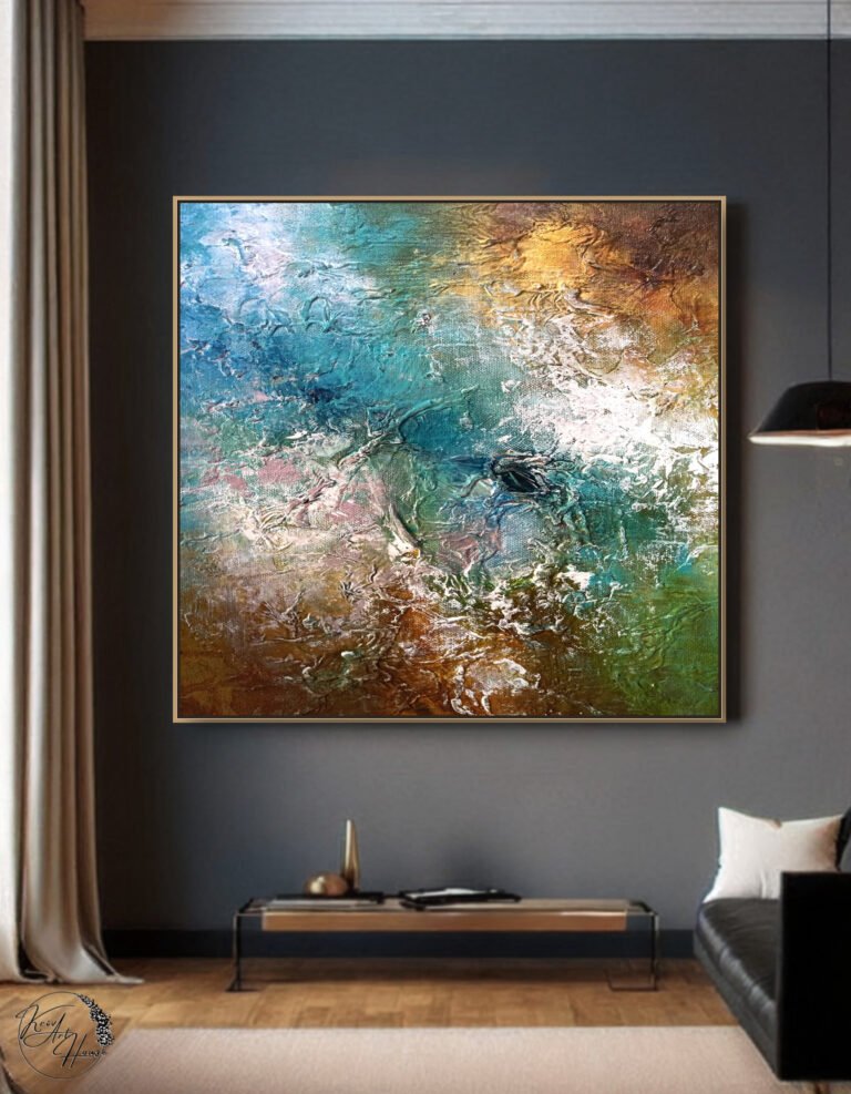 large abstract painting