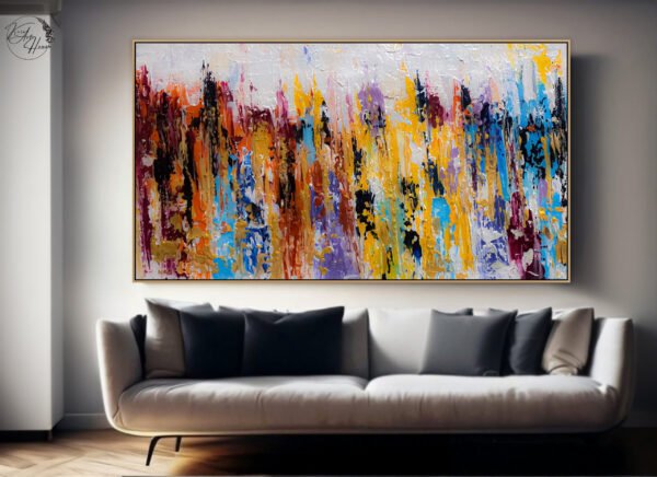 large abstract painting