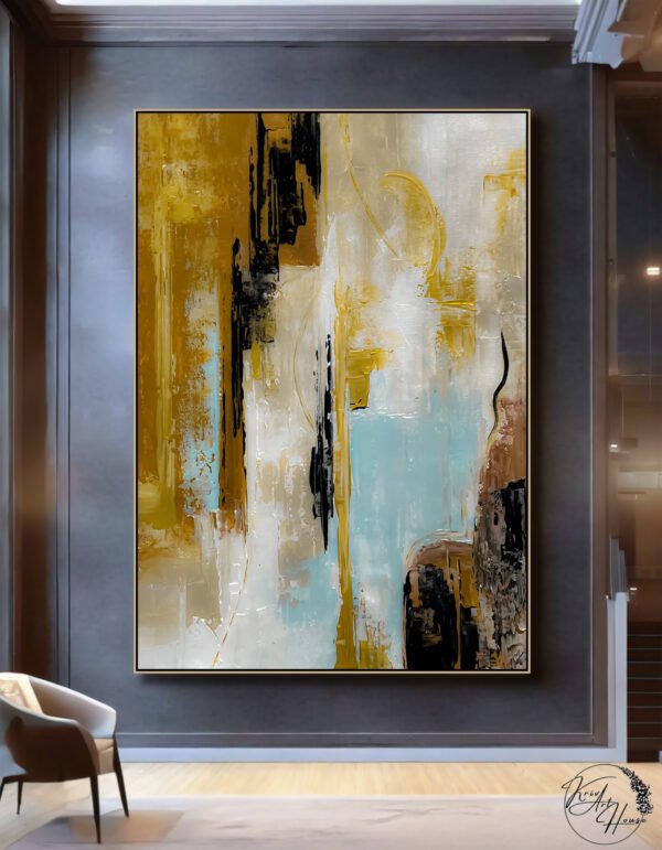 oversized abstract painting