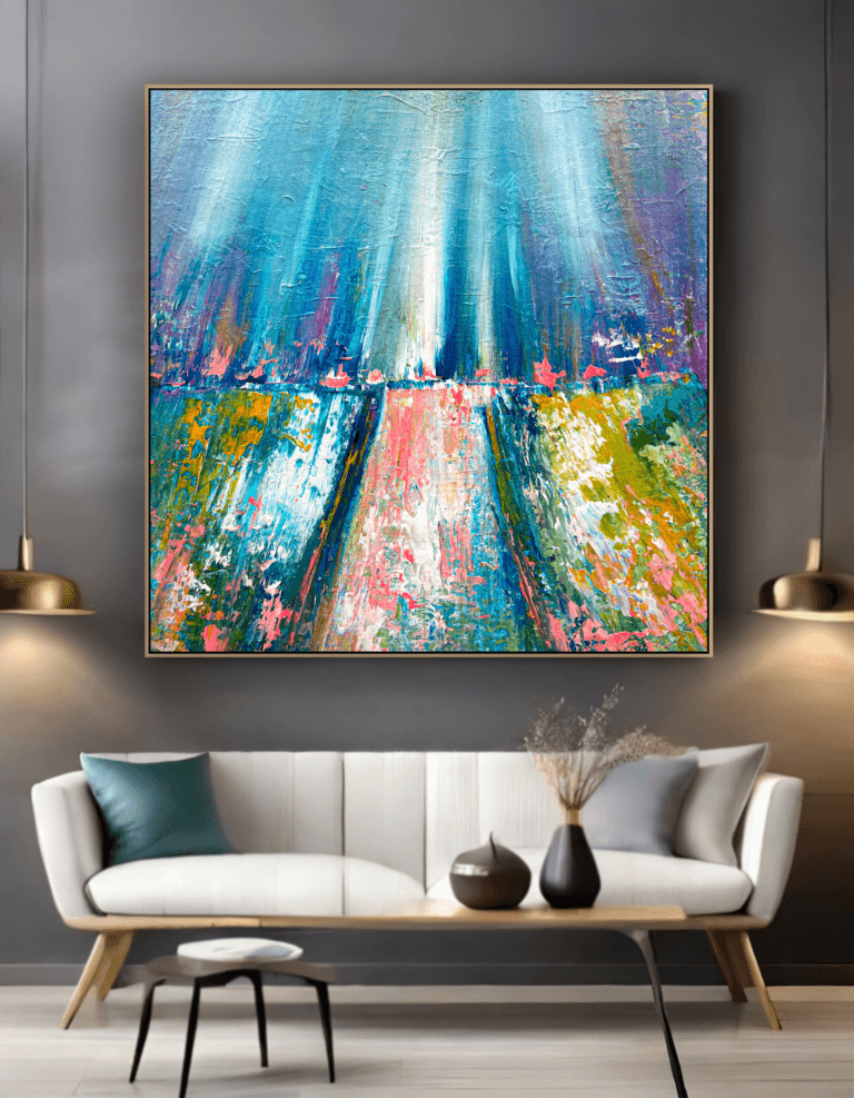 abstract painting for bedroom