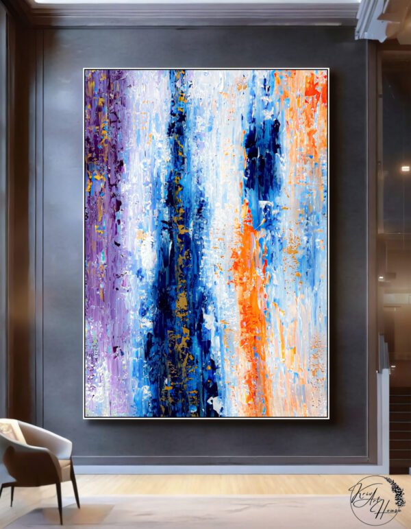 abstract painting canvas