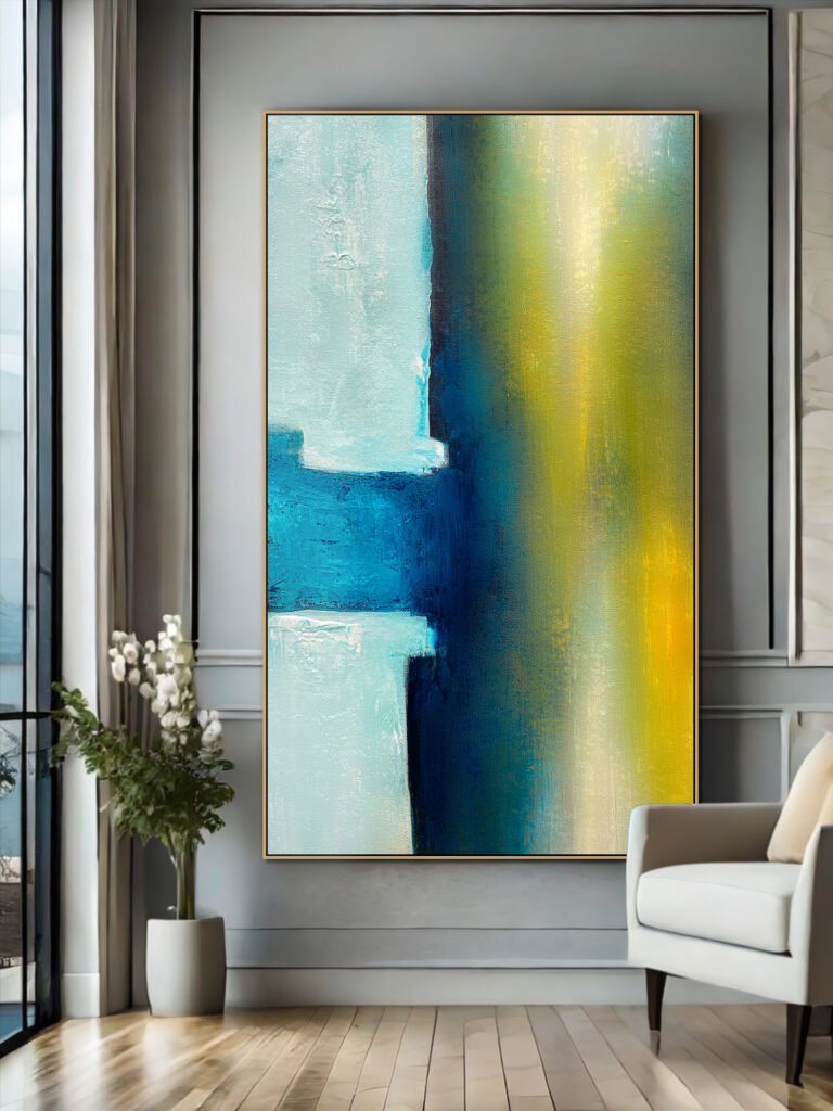 abstract painting canvas