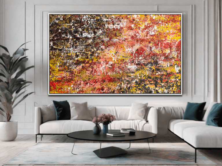 abstract painting canvas