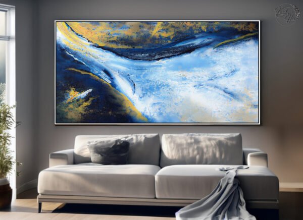 Abstract painting on canvas