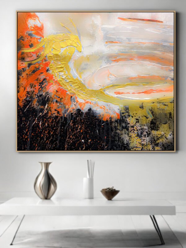 large abstract painting