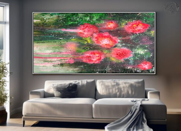 abstract painting canvas