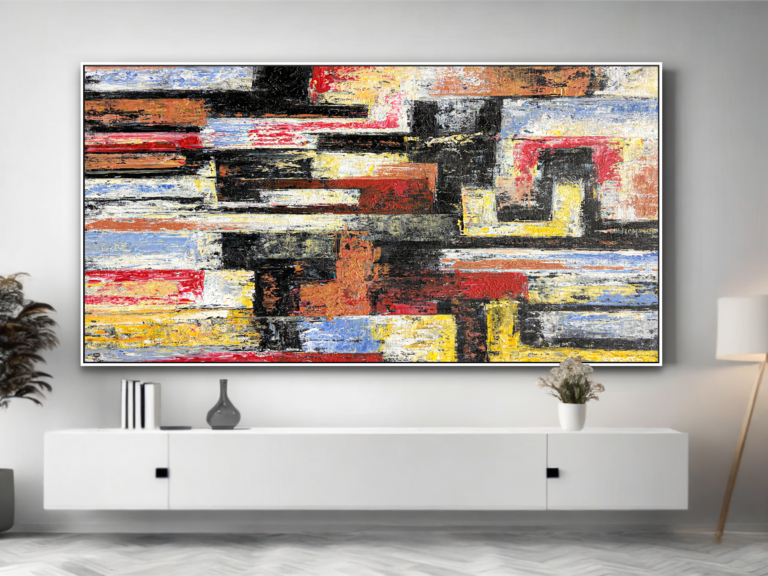 abstract home office decor art