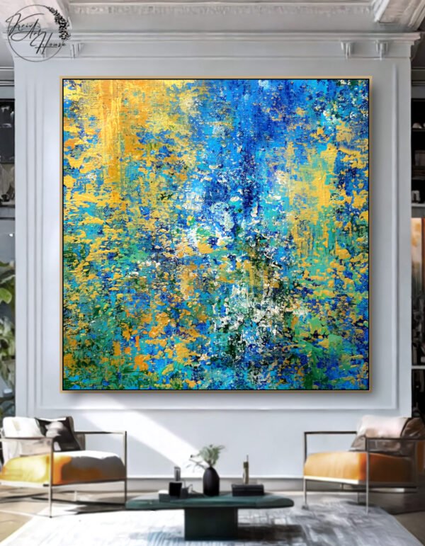 abstract painting hand made