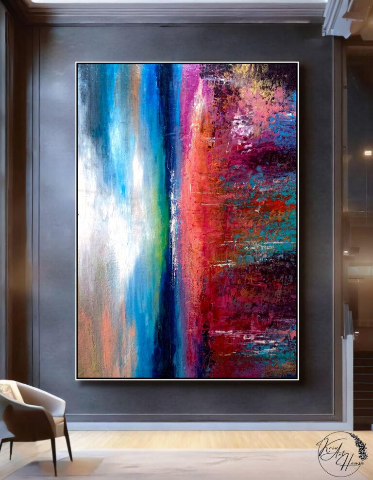 Painting abstract artwork