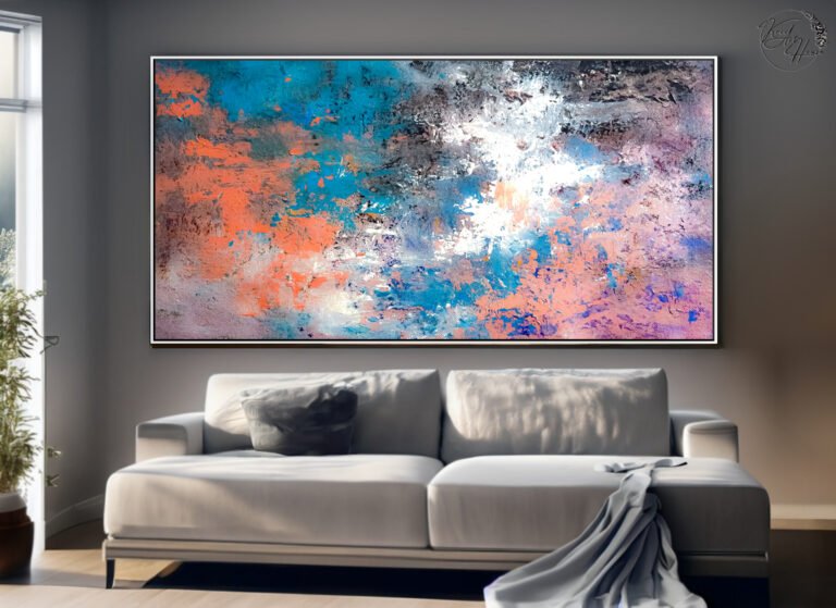 abstract textured painting