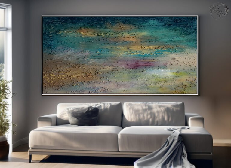 colorful abstract painting wall decor