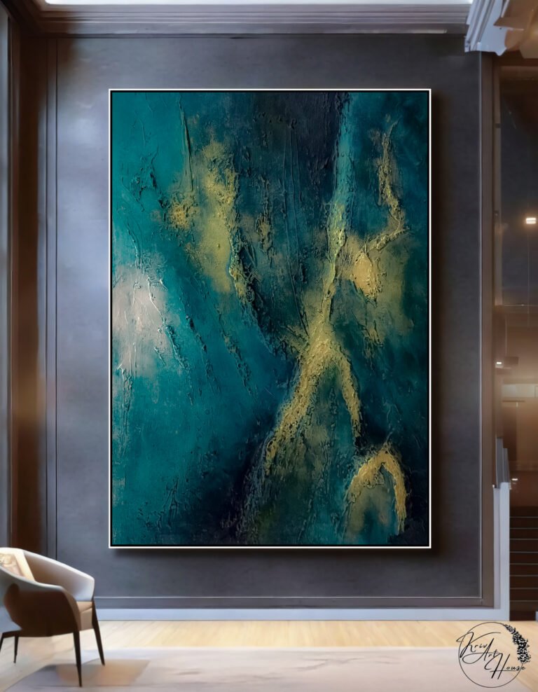 abstract painting canvas