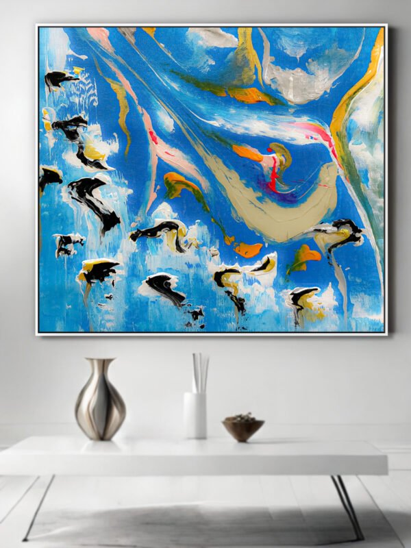 modern abstract canvas painting